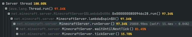 Тики в профилировщике Spark
